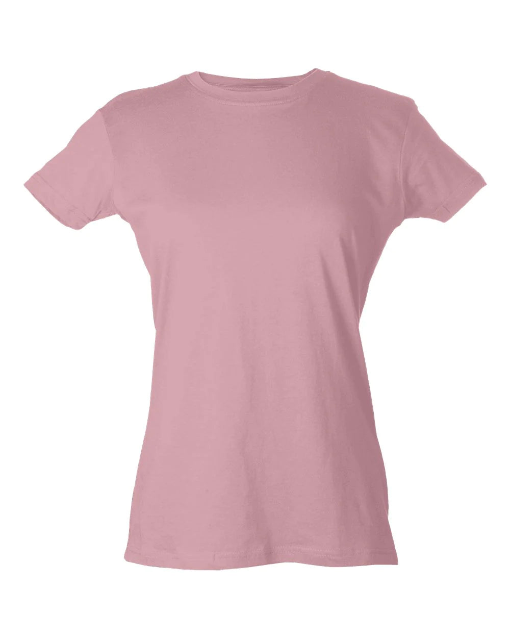 Tultex Women's Slim Fit Fine Jersey T-Shirt 2 of 3 Womens Apparel Shirts & Tops