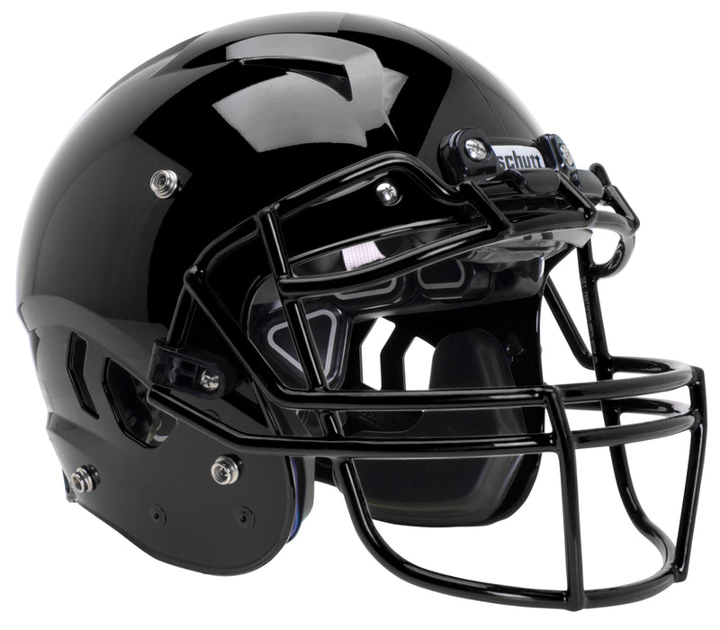 Matte black 2025 youth football helmet