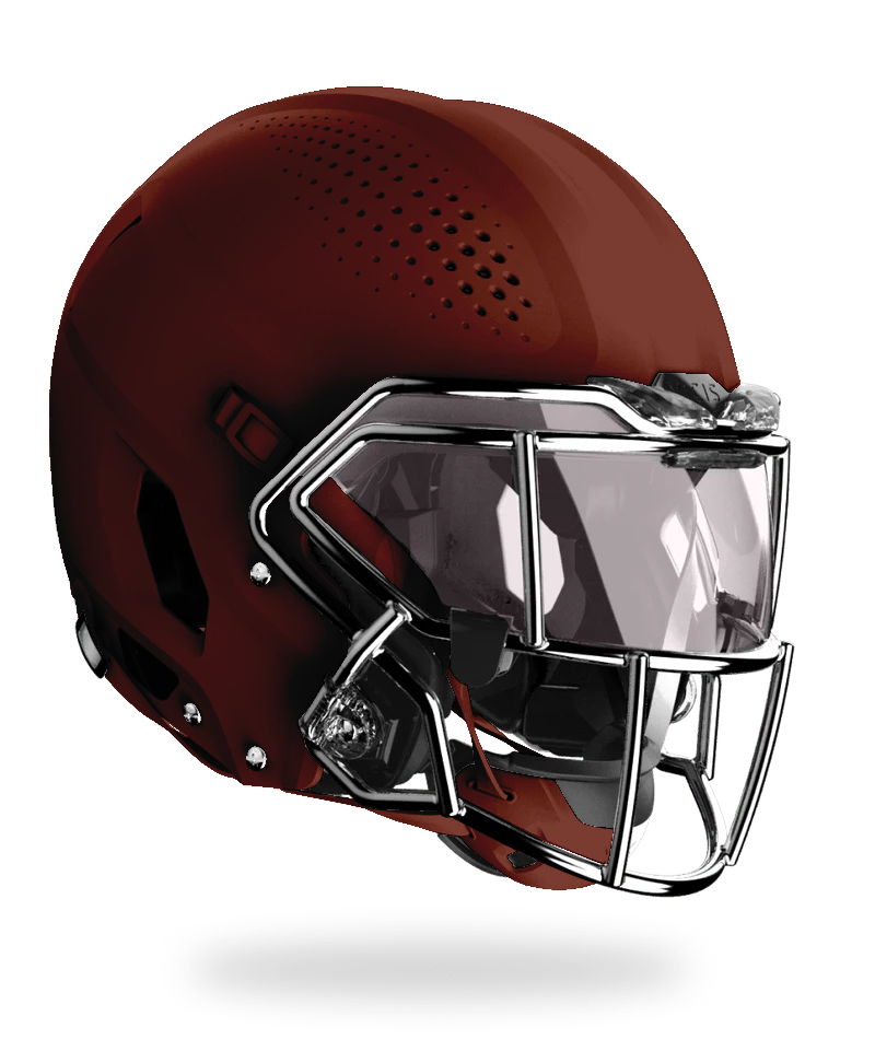 Vicis Adult Zero2 Elite Football Helmet with Titanium Facemask & Oakley Eye Shield Vicis