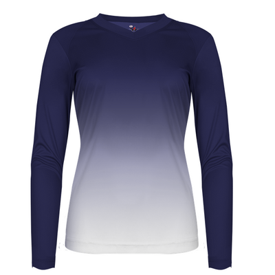 Alleson Women's Ombre Long Sleeve Volleyball Jersey