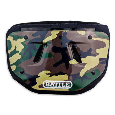 Battle Adult "Camouflage" Chrome Football Back Plate