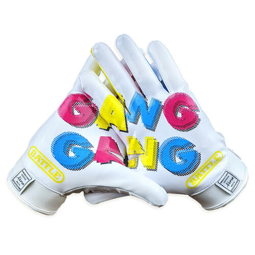 Battle Adult "Gang Gang" Football Receiver Gloves Battle