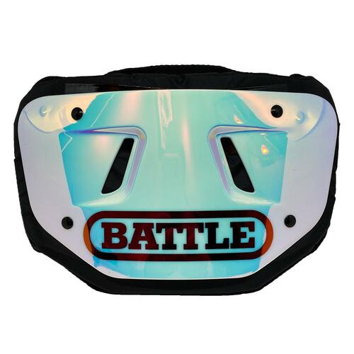 Battle Adult "Iridescent" Chrome Football Back Plate Battle