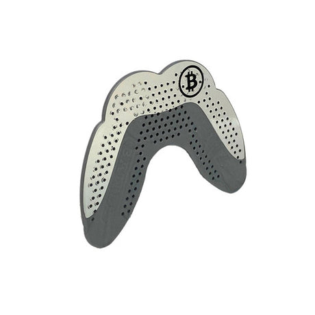 Battle Ultra-Slim Silver Chrome Football Mouthguard Battle