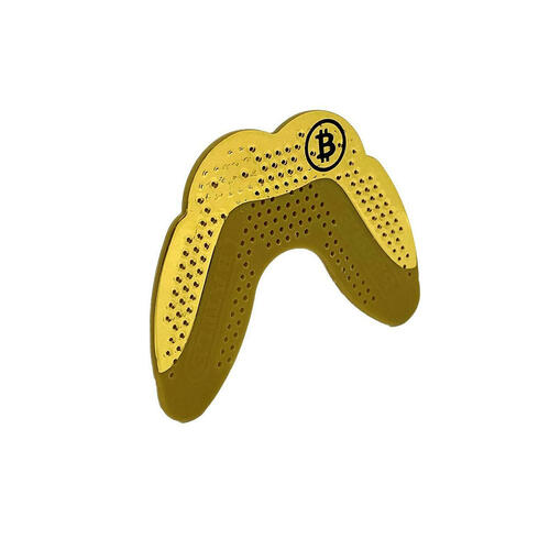 Battle Ultra-Slim Silver Chrome Football Mouthguard Battle