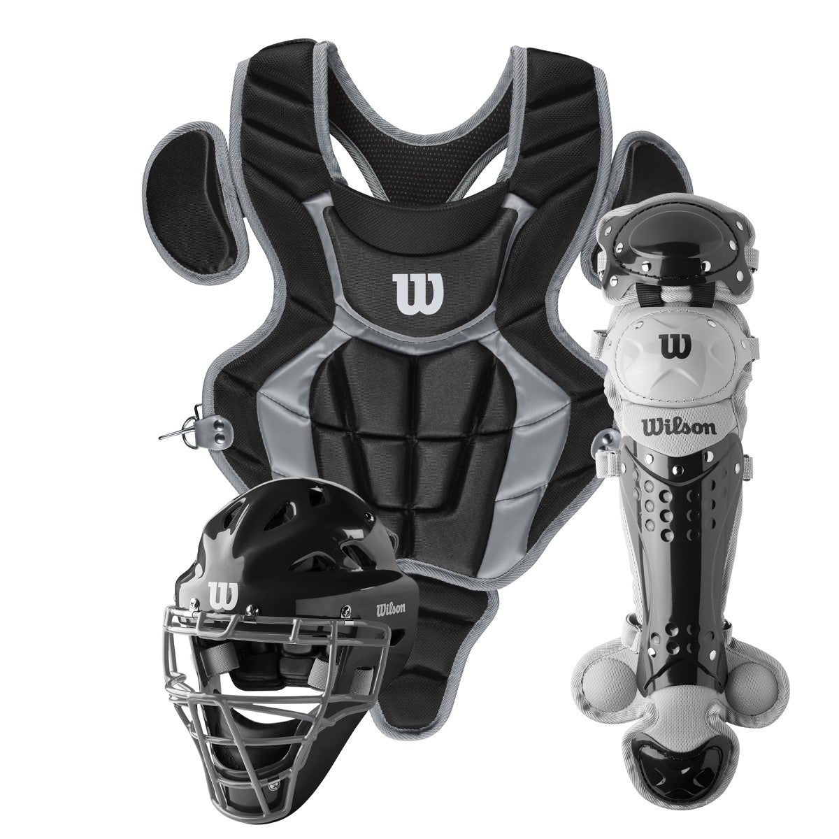 Wilson C200 Youth Catcher's Gear Kit Set Baseball Catcher's Protective Equipment All