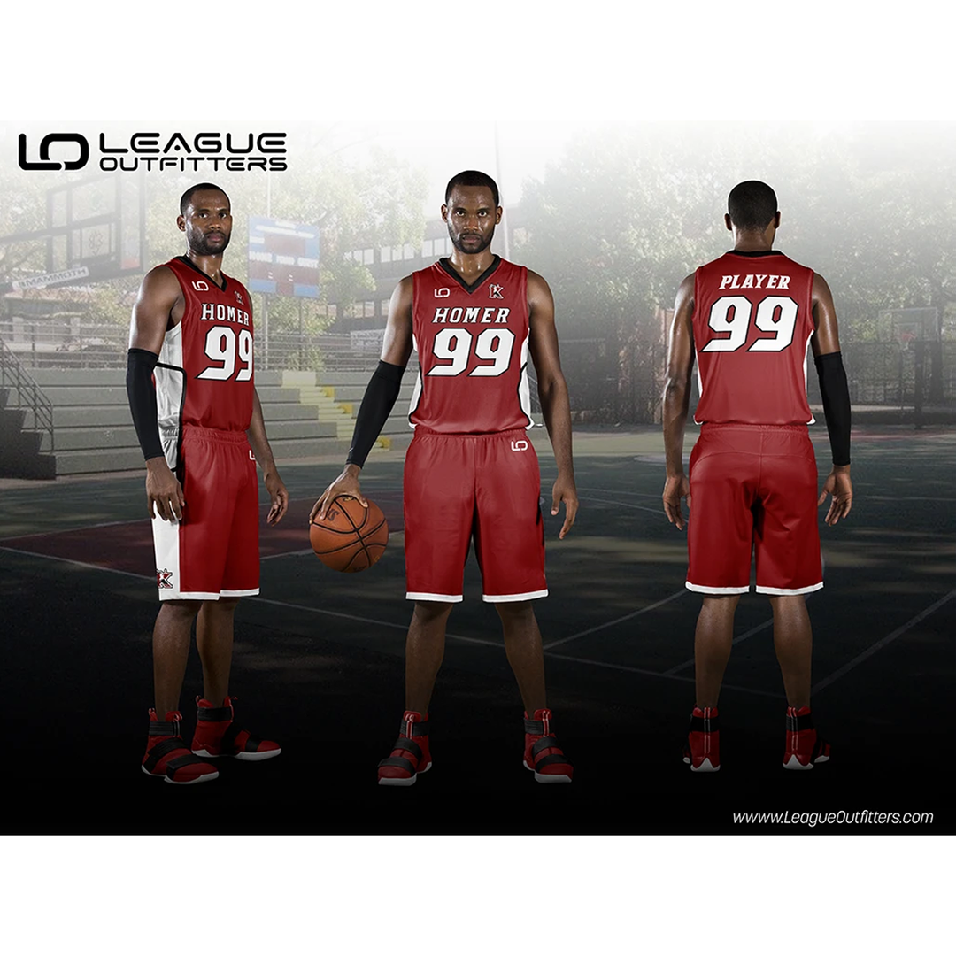 Slam Dunk Home & Away Extra Value Basketball Combo Premium Uniform Package League Outfitters