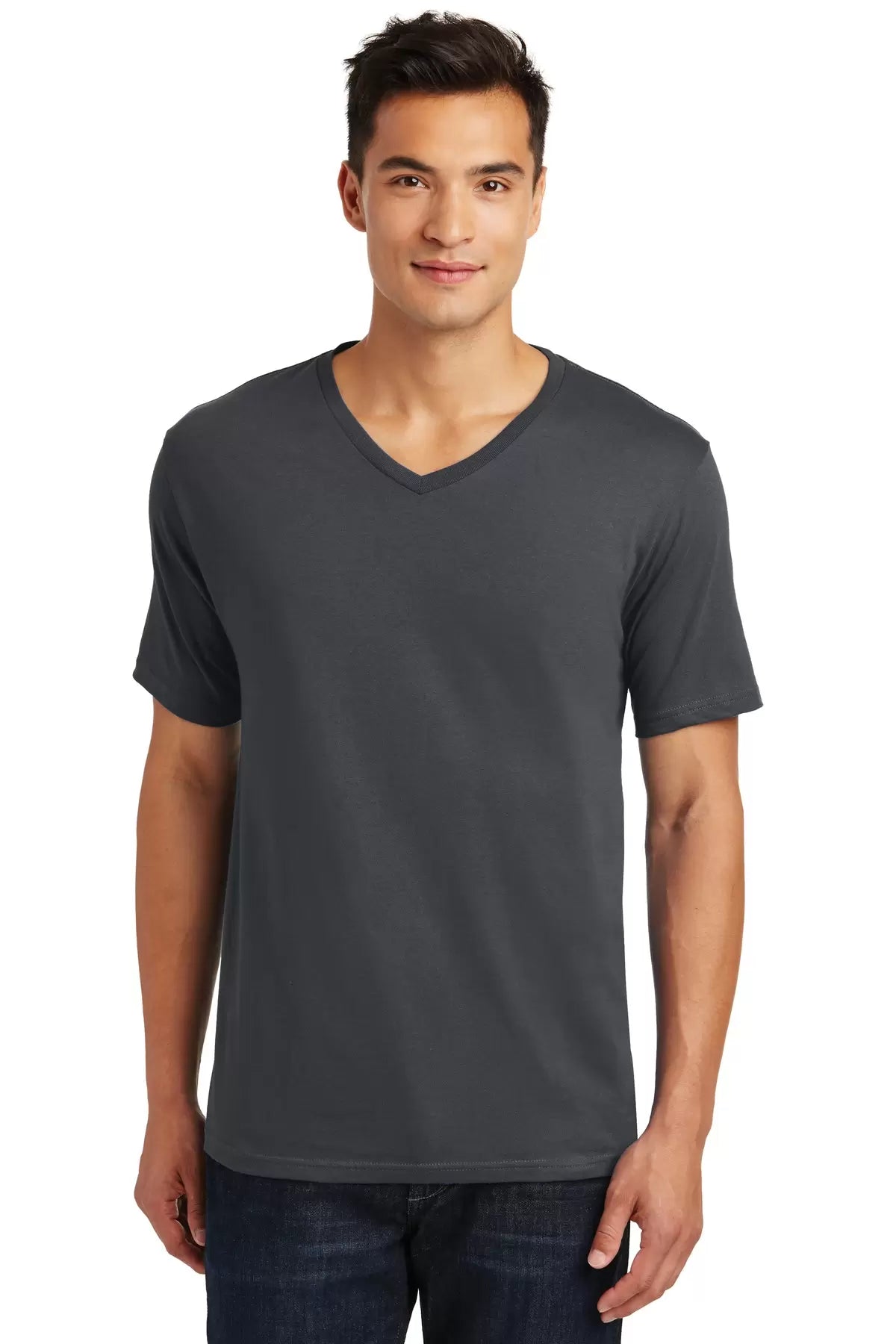 District Made Mens Perfect Weight V-Neck Tee. DT1170 Mens Apparel Shirts & Tops