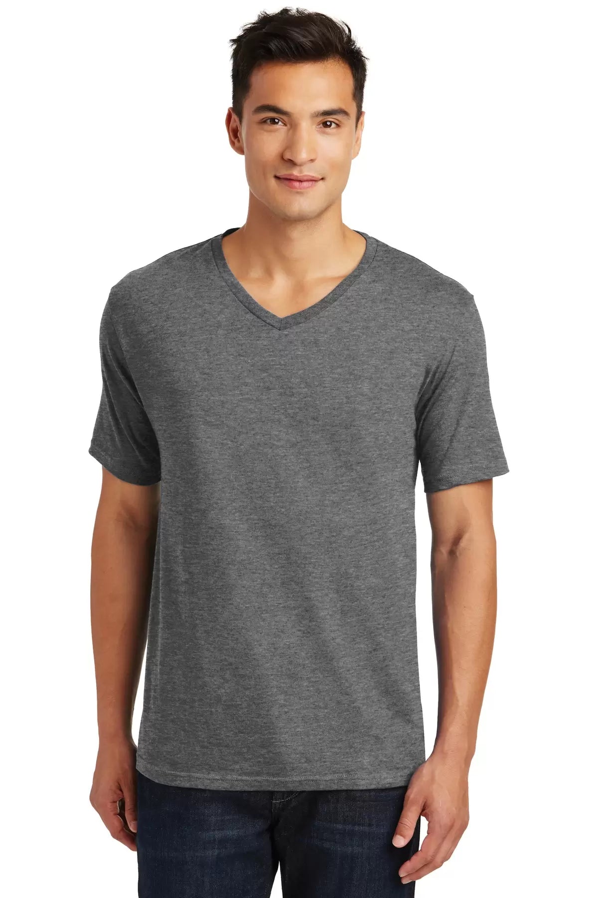 District Made Mens Perfect Weight V-Neck Tee. DT1170 District