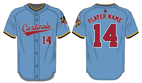 League Outfitters Custom Elite Sublimated- Sublimated Full Button Jersey League Outfitters