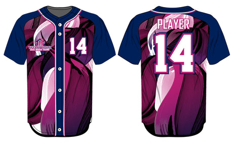 League Outfitters Custom Sublimated Elite -Sublimated Faux Full Button Jersey League Outfitters