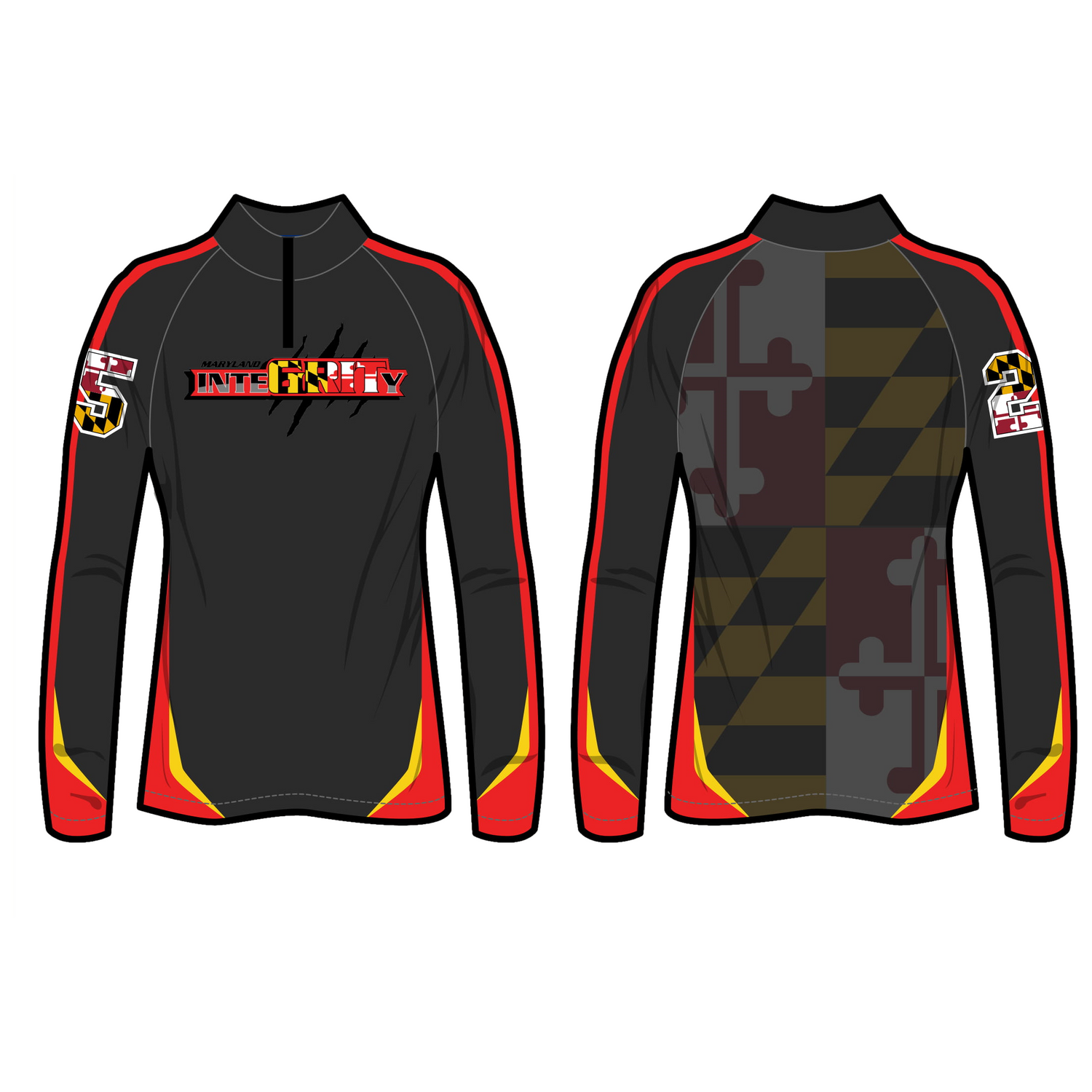 Custom Fully Sublimated Compression Pullover Team All Sport Compression Tops & Bottoms