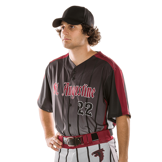 League Outfitters Custom Elite Sublimated- Sublimated Full Button Jersey Team Baseball Jerseys
