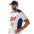 League Outfitters Custom Elite Sublimated- Sublimated Two Button Jersey League Outfitters