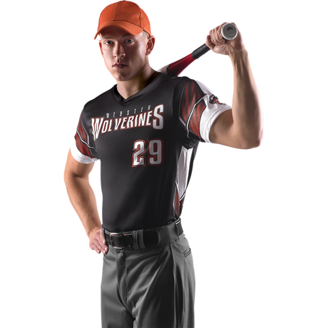 League Outfitters Custom Elite Sublimated- Sublimated V-Neck Short Sleeve League Outfitters