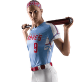 League Outfitters Custom Elite Sublimated V-Neck Short Sleeve Jersey League Outfitters