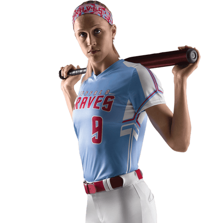 League Outfitters Custom Elite Sublimated V-Neck Short Sleeve Jersey League Outfitters