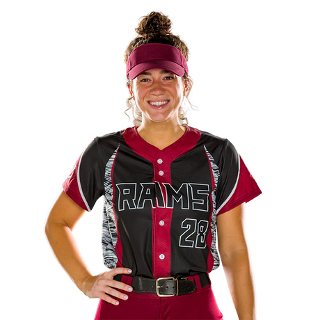 League Outfitters Custom Elite Sublimated Full Button Softball Jerseys League Outfitters