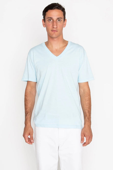 Los Angeles Apparel Unisex USA-Made Fine Jersey V-Neck T-Shirt Los Angeles Apparel