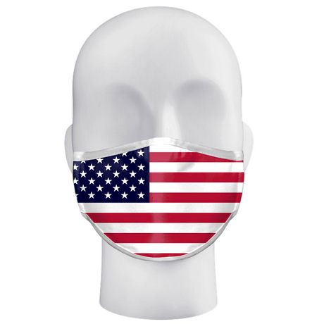 Alleson Flag Adult Single pc 3-ply Mask Alleson