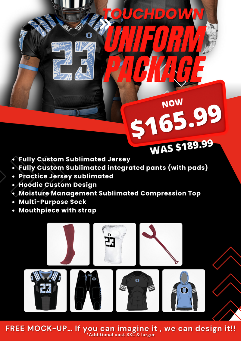 Touchdown Football Uniform Package