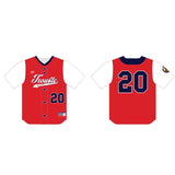 League Outfitters Custom Elite Tackle Twill Full Button Jersey Softball Jersey League Outfitters