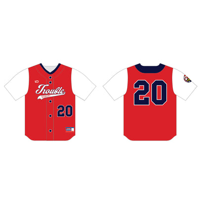 League Outfitters Custom Elite Tackle Twill Full Button Jersey Softball Jersey